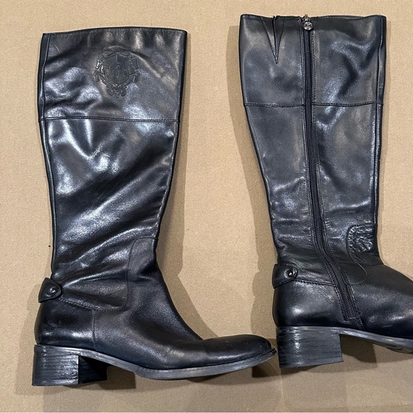 Etienne Aigner Riding Boots, Black Size 9 - Picture 2 of 6
